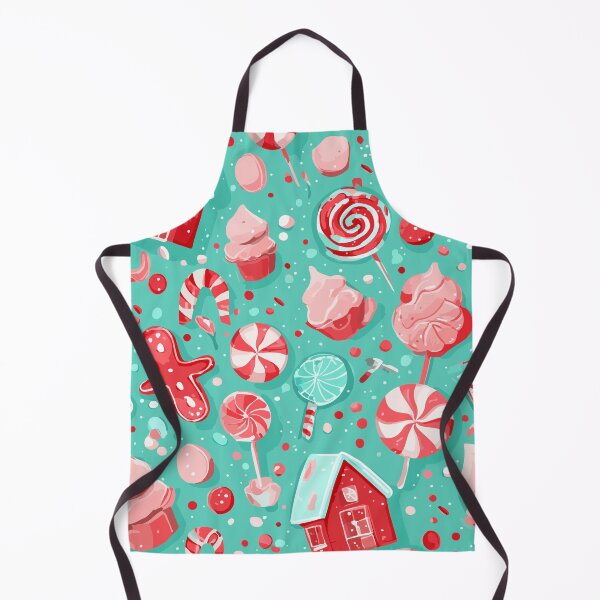 Item preview, Candyland Christmas Pattern – Peppermint Sweets, Lollipops & Gingerbread Houses designed and sold by Moss and Moon Studio.