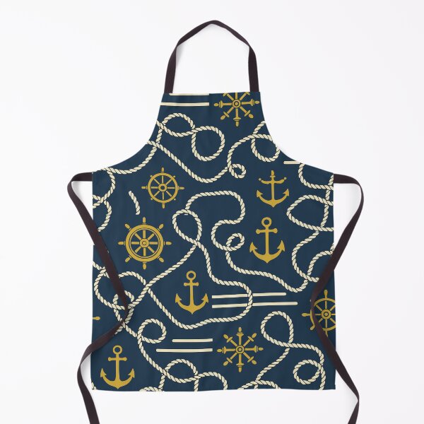 Item preview, Nautical Anchors & Ropes – Elegant Maritime Seamless Pattern designed and sold by HNDesignStudio.
