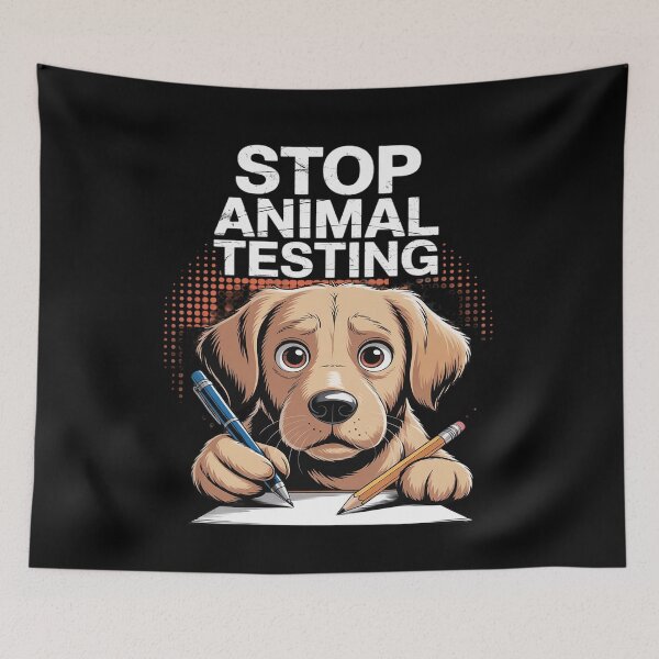 Item preview, Animal Welfare STOP ANIMAL TESTING Funny Animal Testing Free designed and sold by JonBarnes22.