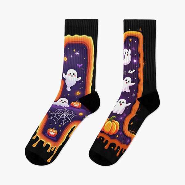 Item preview, 41 halloween ghost number spooky design pumpkin bat haunted october art designed and sold by ArtDesignTp.