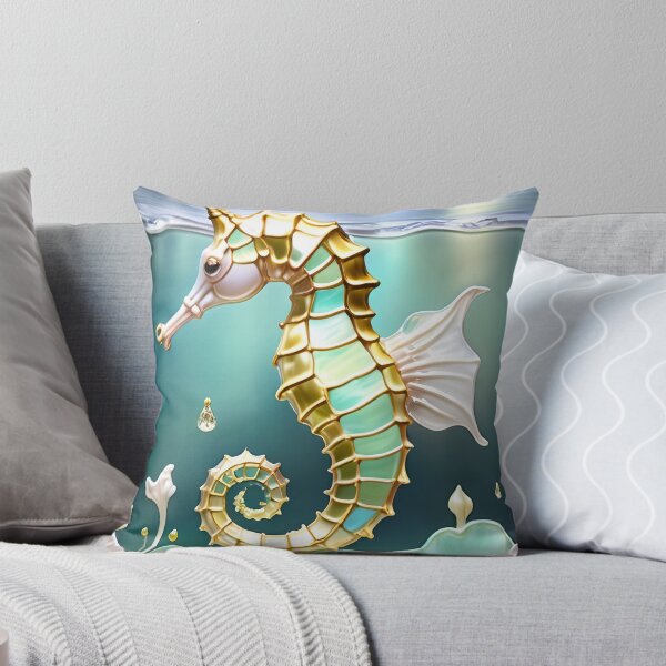 Item preview, GROOVY SEAHORSE * Pscyhedelic Coastal Marine Ocean Sea Life Animal Bejeweled Stained Glass ~ Coastal Seaside Cottage Core Holiday Christmas Birthday Bridal/Baby Shower Wedding Bridesmaid GIFT designed and sold by Spinning Plates 360.