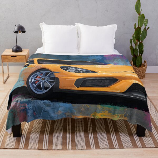 Item preview, Porsche 718 Cayman GT4 Pop Art for Luxury Interiors designed and sold by AutoPopStudio.
