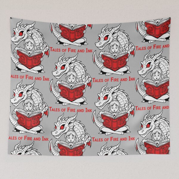 Item preview, Red-Eyed Dragon and the Cursed Pages designed and sold by SplashTastic.