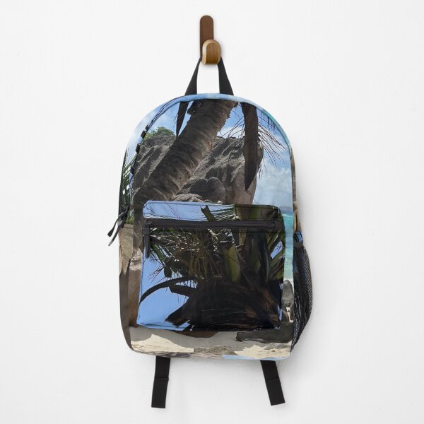 Item preview, Tropical Beach with Palm Tree and Granite Rocks designed and sold by DAGi9111.