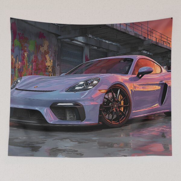 Item preview, Porsche 718 Cayman GT4 Automotive Art Pop Style designed and sold by AutoPopStudio.