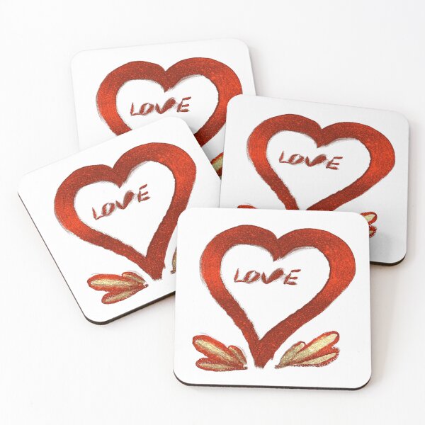 Item preview, Love – Red & Gold Glitter Heart Design designed and sold by creativesurface.