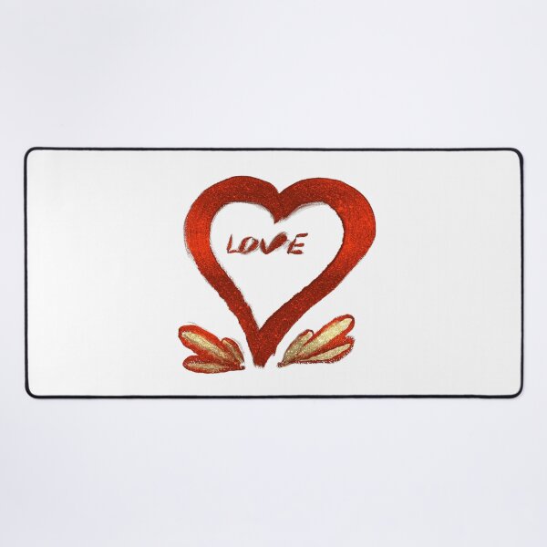 Item preview, Love – Red & Gold Glitter Heart Design designed and sold by creativesurface.