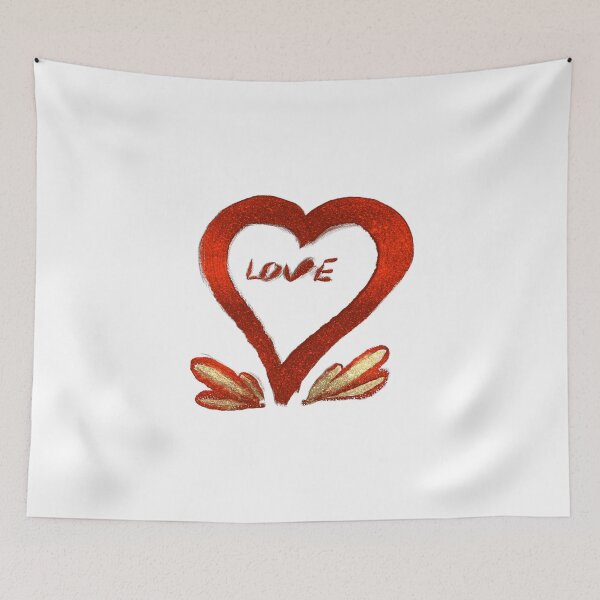 Item preview, Love – Red & Gold Glitter Heart Design designed and sold by creativesurface.