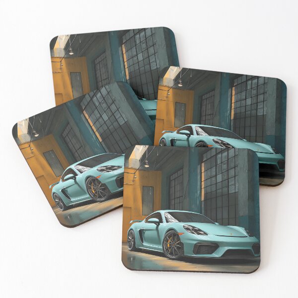 Item preview, Porsche 718 Cayman GT4 Contemporary Canvas Print designed and sold by AutoPopStudio.