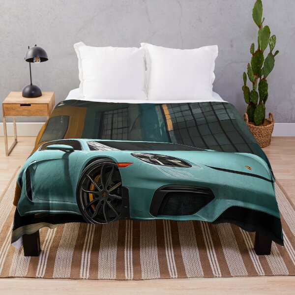 Item preview, Porsche 718 Cayman GT4 Contemporary Canvas Print designed and sold by AutoPopStudio.