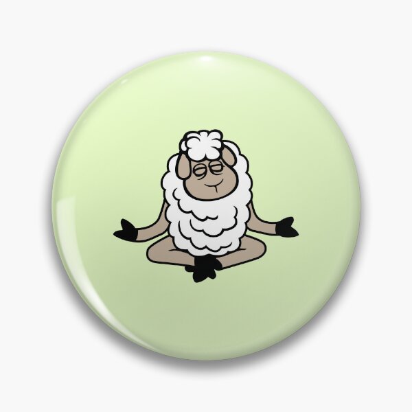 Item preview, Sheep Relaxed Peaceful Yoga Lotus Meditation Calm Zen designed and sold by shirt-o-mat.