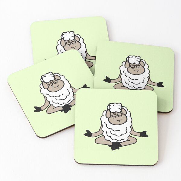 Item preview, Sheep Relaxed Peaceful Yoga Lotus Meditation Calm Zen designed and sold by shirt-o-mat.