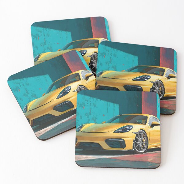 Item preview, Porsche 718 Cayman GT4 Racing Heritage Pop Art Poster designed and sold by AutoPopStudio.