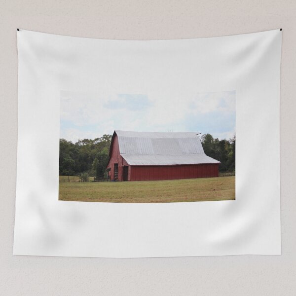 Item preview, Red Barn in a Green Field designed and sold by Cynthia48.