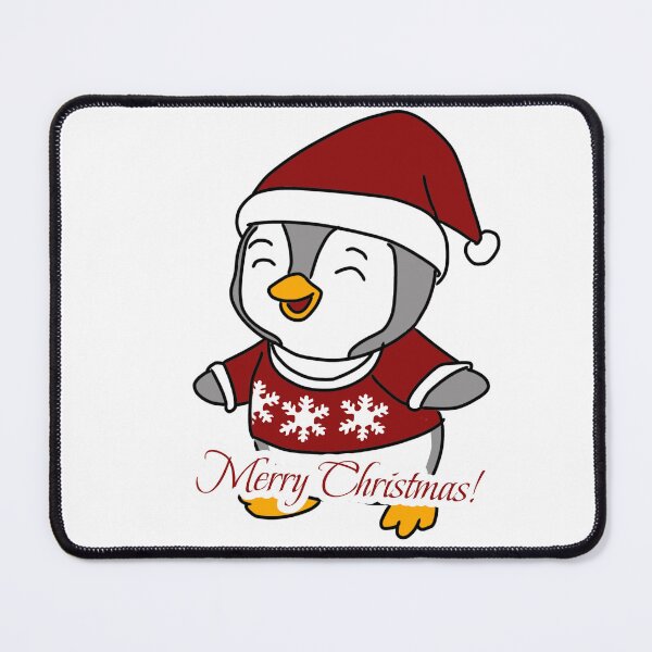 Item preview, Kawaii Penguin – Merry Christmas designed and sold by Crack-in-Colors.