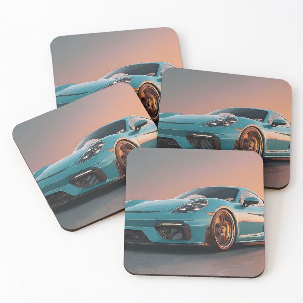 Item preview, Porsche 718 Cayman GT4 Art Print for Home or Garage designed and sold by AutoPopStudio.