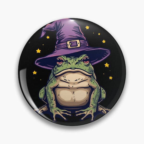 Item preview, Halloween Witch Frog designed and sold by PatronesKawai.
