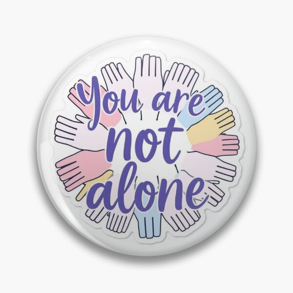 Item preview, You Are Not Alone Pastel Hands Sticker designed and sold by EchoFrames.