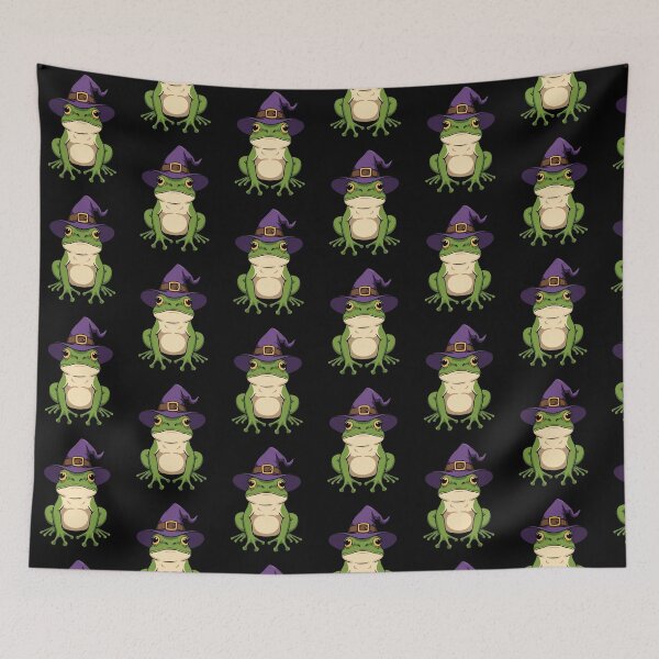 Item preview, Halloween Witch Frog designed and sold by PatronesKawai.