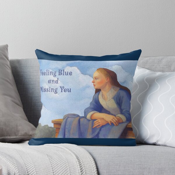 Item preview, Feeling BLUE and MISSING You, Woman on Balcony, After Gerrit Dou designed and sold by JoyfulWhimsy.