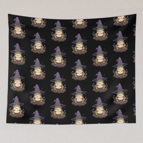 Item preview, Halloween Witch Frog designed and sold by PatronesKawai.
