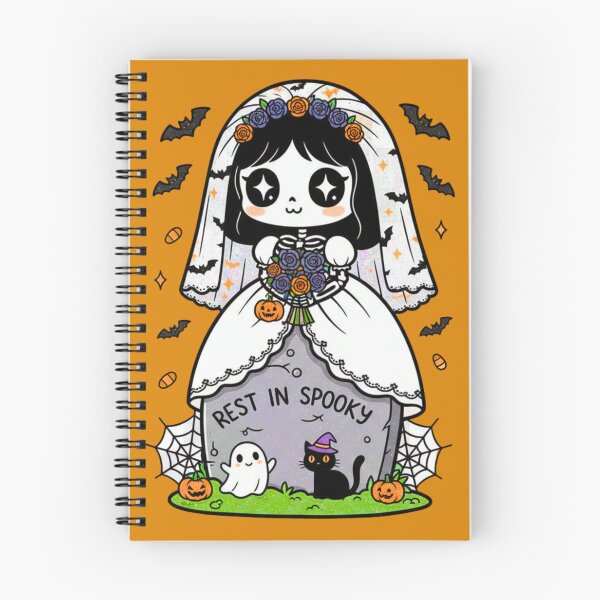 Item preview, Cute Spooky Bride Kawaii Skull Wedding Chibi | Gothic Halloween designed and sold by JOSTH.