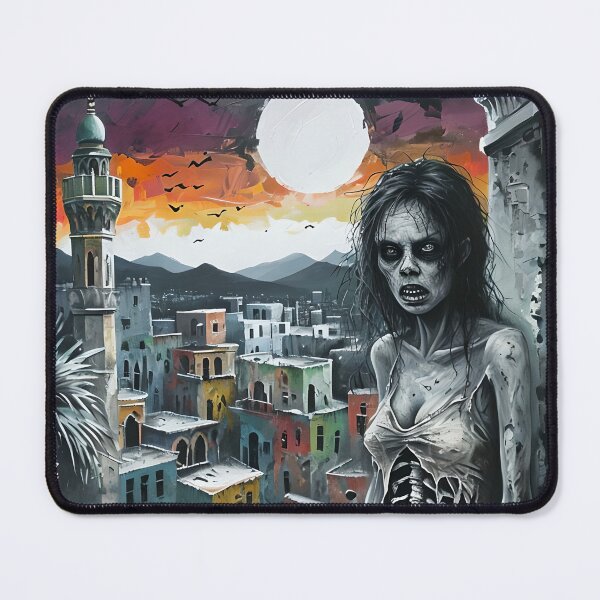 Item preview, Zombie Woman - Sunset Over City designed and sold by NightTimeJ.