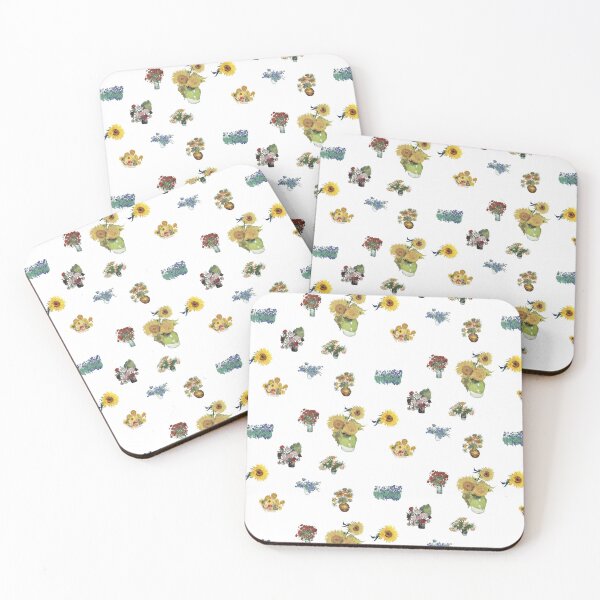 Item preview, Van Gogh Inspired Flower Collage – Vintage Flower Aesthetic Art Print designed and sold by ItGirlTheraphy.