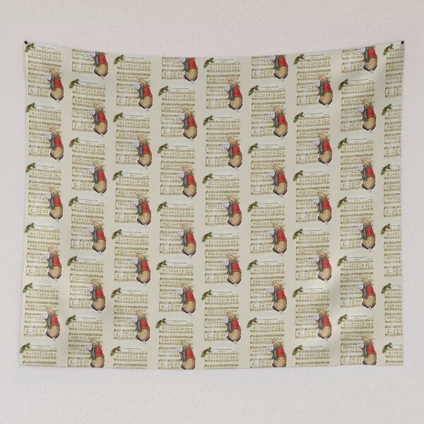 Item preview, Christmas Joy To The World, Sheet Music with Singing Mouse, Holly designed and sold by JoyfulWhimsy.
