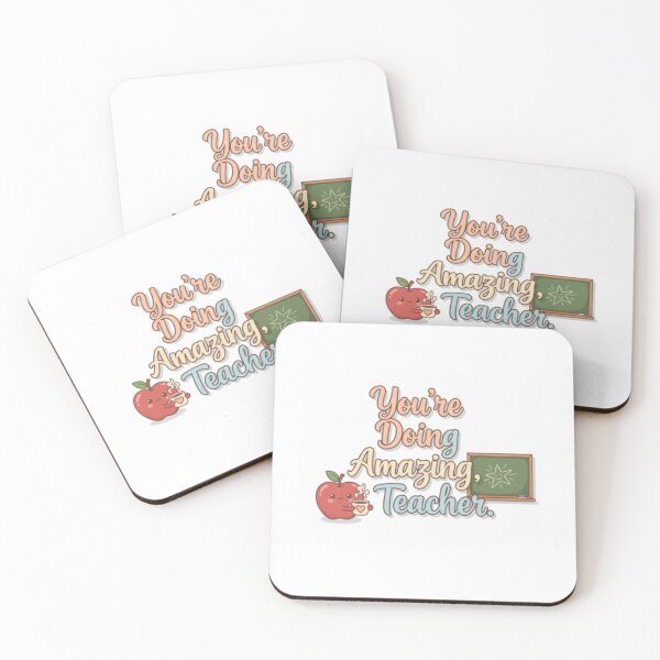 Item preview, You’re Doing Amazing, Teacher – Cute Motivational Quote | Positive Teacher Appreciation Gift designed and sold by ArtiVibeAura.