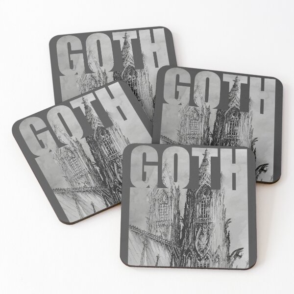 Item preview, Gothic Cathedral Ink & Watercolor Monochromatic Sketch designed and sold by SKETCHYANDGRAPHIC.