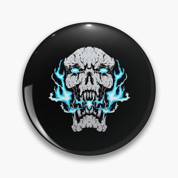 Item preview, White skull with light blue rays for Halloween designed and sold by Joncasmiart.