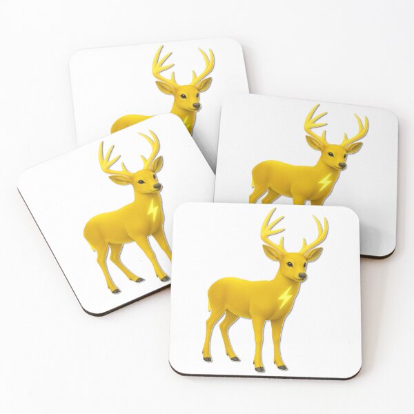 Item preview, Electric Deer – Powerful Yellow Lightning Animal Design designed and sold by FORYOUOFFICIAL.