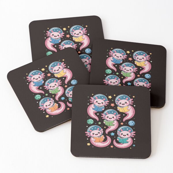 Item preview, Astronaut Axolotls Reading Books Space Cosmic Readers designed and sold by JulienAureo.