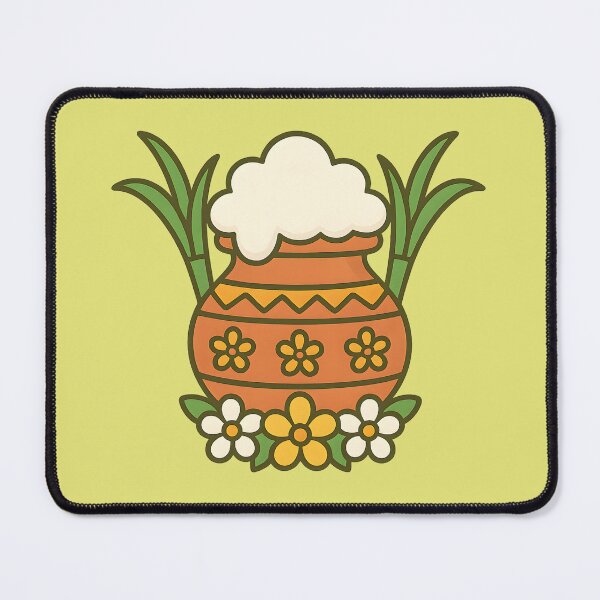 Item preview, Traditional Pongal Pot with Sugarcane Harvest Festival designed and sold by Anna Koneva.