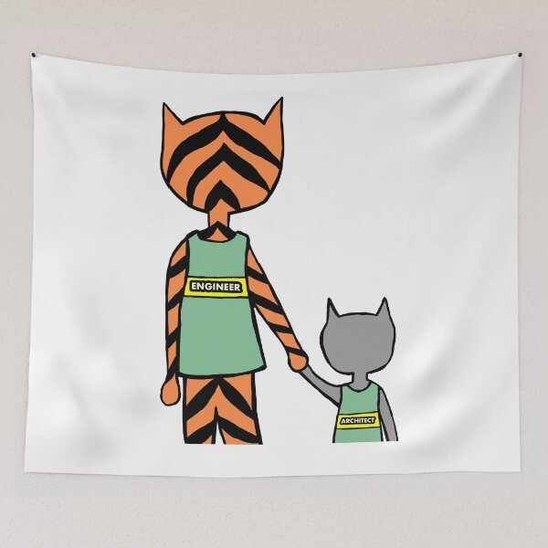Item preview, Engineer: “Trust me.” Architect: “I have a vision.” designed and sold by lavercreator.