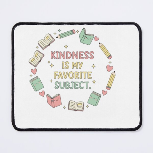 Item preview, Kindness Is My Favorite Subject – Cute Teacher Quote | Positive Classroom Poster designed and sold by ArtiVibeAura.
