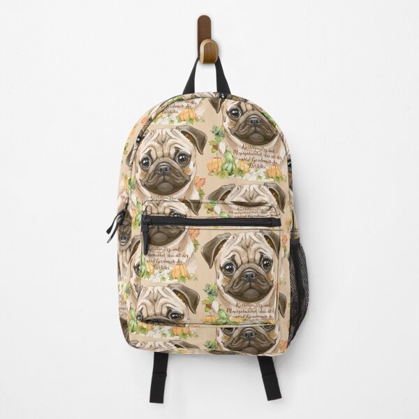 Item preview, “Pumpkin Spice & Pug Cuddles” – Autumnal Dog Design with Charm designed and sold by MitMopsundHerz Rosinchens_Welt.