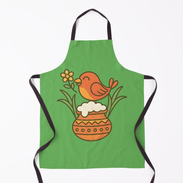 Item preview, Cute Bird with Pongal Pot Harvest Festival designed and sold by Anna Koneva.