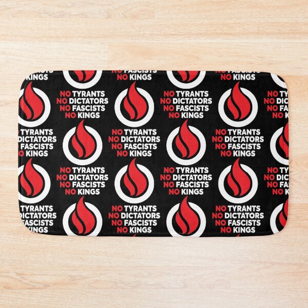 Item preview, No Tyrants No Dictators No Fascists No Kings w Flame of Freedom designed and sold by Boots on Mars.