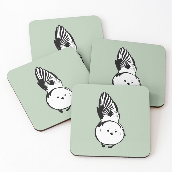 Item preview, The Snow Fairy - Determined Fluffy Long-Tailed Tit designed and sold by SKETCHYANDGRAPHIC.