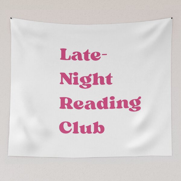 Item preview, Late-Night Reading Club Bookish Design designed and sold by theliteraryedit.