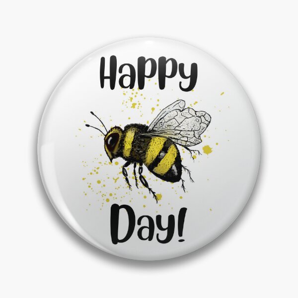 Item preview, Happy Bee Day, Birthday, B-Day with Bumble Bee designed and sold by JoyfulWhimsy.