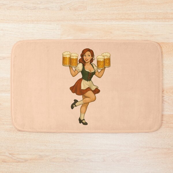 Item preview, Vintage Oktoberfest Pinup Beer Girl Retro Art designed and sold by PinUpPizzazz.