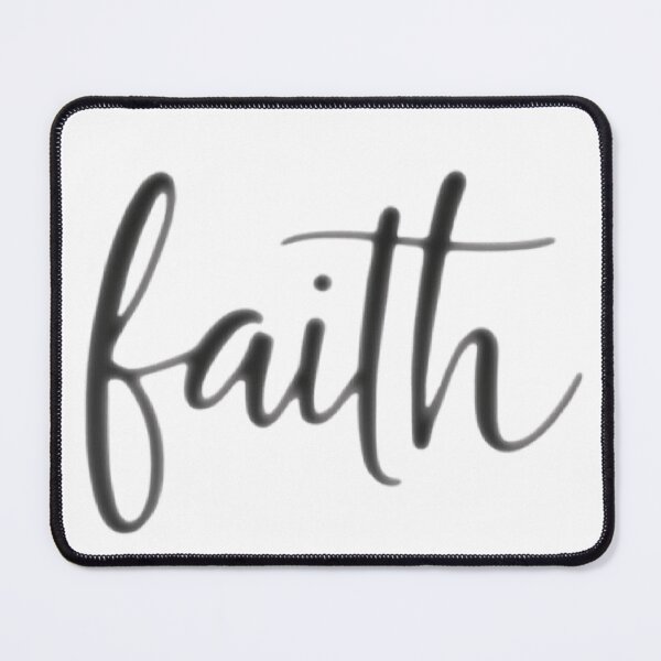 Item preview, Faith — Elegant Handwritten Spiritual Design | Minimalist Inspirational Word Art designed and sold by Artaprintly.