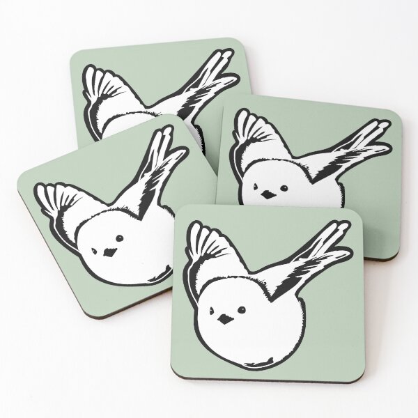 Item preview, The Snow Fairy - Determined Fluffy Long-Tailed Tit designed and sold by SKETCHYANDGRAPHIC.