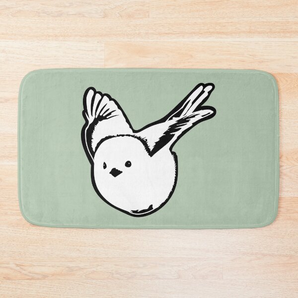 Item preview, The Snow Fairy - Determined Fluffy Long-Tailed Tit designed and sold by SKETCHYANDGRAPHIC.