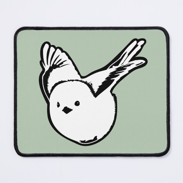 Item preview, The Snow Fairy - Determined Fluffy Long-Tailed Tit designed and sold by SKETCHYANDGRAPHIC.