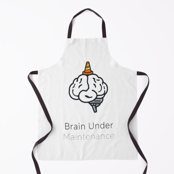 Item preview, Brain Under Maintenance • Funny Minimalist Overthinker Sticker & Tee Design designed and sold by CMdigit.