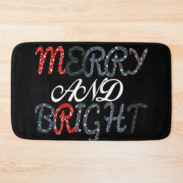 Item preview, Merry and Bright Festive Christmas Typography designed and sold by PrintistryArt.